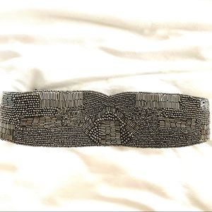 Anthropologie Beaded Belt Size Small